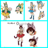 Boku no Hero Academia Pussycats Mandalay Pixie-Bob Ragdoll Tiger Yellow Pink Blue Headgear Cat Ears Cosplay Props