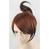Danganronpa Trigger Happy Havoc Aoi Asahina Brown Ponytail Cosplay Wig