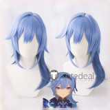 Genshin Impact Eula Yanfei Hu Tao Brown Pink Blue Cosplay Wigs