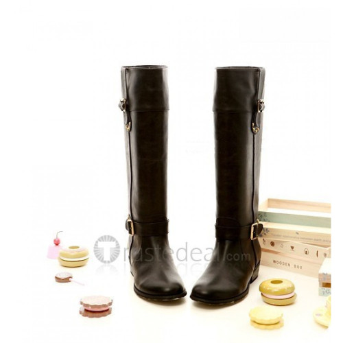 Top quality soft leather upper gauze inside rubber sole knee boots(JYs8)
