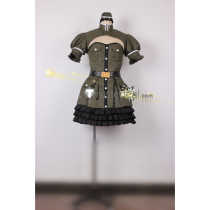 Super Sonico Sonico Army Green Cosplay Costume
