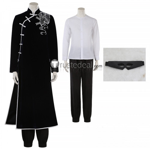 Jujutsu Kaisen Sorcery Fight Satoru Gojo Kung Fu Blue Gown Cosplay Costume