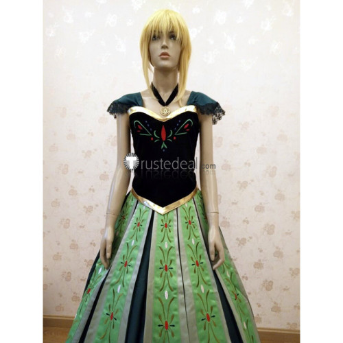 strapless open back dress Frozen Elsa Coronation Dress Adult Costume with Cape  Cosplayrr