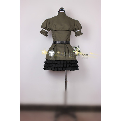 Super Sonico Sonico Army Green Cosplay Costume