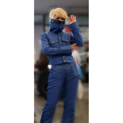 My Hero Academia Boku no Hero Academia Tsunagu Hakamata Fiber Hero Best Jeanist Blue Cosplay Costume