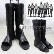 Naruto Kakashi Hatake Anbu Black Cosplay Boots Shoes