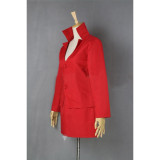 Psycho-Pass Shion Karanomori Red White Cosplay Costume