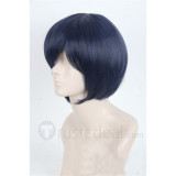 Prison School Fujino Kiyoshi Short Blue Cosplay Wig