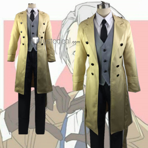 Yuri on Ice YOI Viktor Victor Nikiforov Trench Coat Coach Cosplay Costume