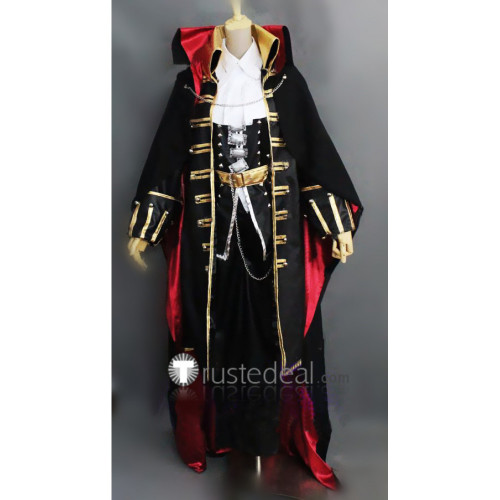 Castlevania Dhampir Adrian Fahrenheit Tepes Alucard Symphony of the Night Black Red Cosplay Costumes