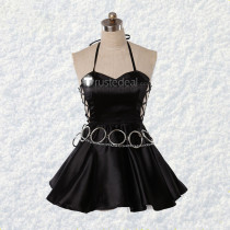 Shugo Chara Utau Hoshina Black Cosplay Costume
