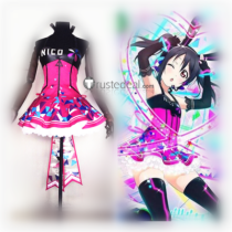 Love Live SR Nico Yazawa Cyber Video Game Awakening Cosplay Costume