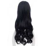 Dream Daddy Damien Bloodmarch Long Black Curl Cosplay Wig