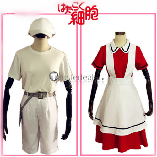 Hataraku Saibou Cells at Work Little Erythrocyte Red Blood Cell Neutrophil White Blood Cell Kids Cosplay Costumes
