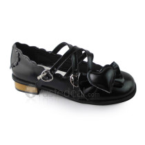 Shiny Mint Bow Cute Princess Shoes