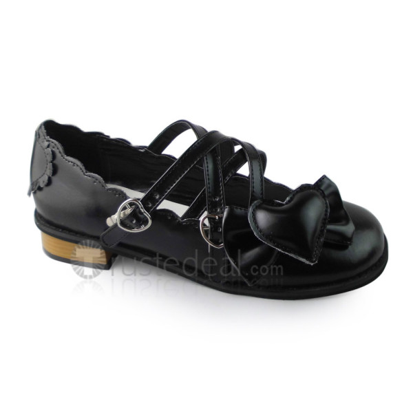 Shiny Mint Bow Cute Princess Shoes