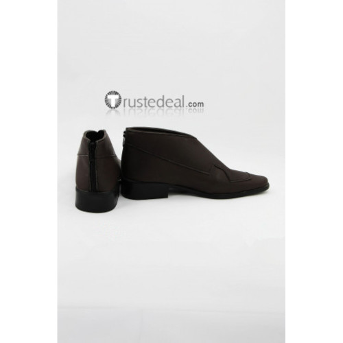 Mobile Suit Gundam 00 Tieria Erde Brown Cosplay Shoes Boots