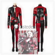 The Suicide Squad Film Harley Quinn Leather Jacket Cosplay Costume 2021