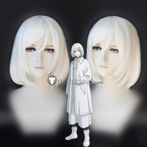 Akudama Drive The Cutthroat Swindler Courier Doctor Hacker White Brown Purple Cosplay Wigs