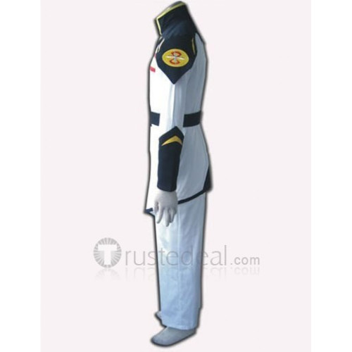 Gundam Seed Yzak Jule White Uniform Cosplay Costume