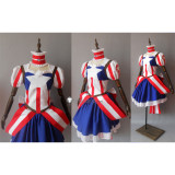 The Avengers Mr. Marvel Captain America Genderbend Female Cosplay Costume