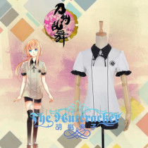 Touken Ranbu Midare Toushirou White Uniform Cosplay Costume