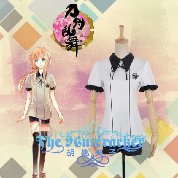 Touken Ranbu Midare Toushirou White Uniform Cosplay Costume