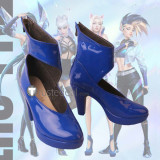 League of Legends KDA New Skins The Baddest ALL OUT Akali KaiSa Ahri Evelynn Black Cosplay Shoes Boots