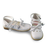 White Bow Lolita Shoes