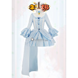 Nekopara Chocola Vanilla Artbook Doujin Pink Blue Lolita Dress Cosplay Costumes