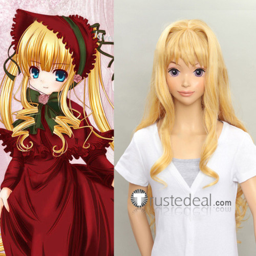 Rozen Maiden Shinku Blonde Cosplay Wigs