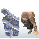 Overwatch Roadhog Hanzo Junkrat Temporary Tattoo Cosplay Accessories