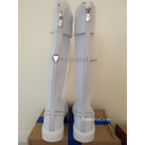Street Fighter CHUN LI White Cosplay Boots Shoes