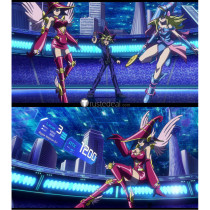 YuGiOh Apple Magician Girl Red Cosplay Shoes Boots