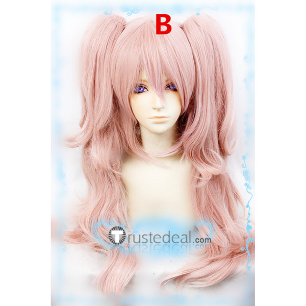 Danganronpa Trigger Happy Havoc Junko Enoshima Ponytails Bear Hair Clips Cosplay Wigs
