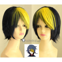 Pokemon Gijinka Garchomp Black Yellow Cosplay Wig