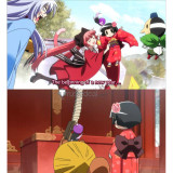 Gugure! Kokkuri-san Ichimatsu Kohina New Year Red Kimono Yukata Cosplay Costume