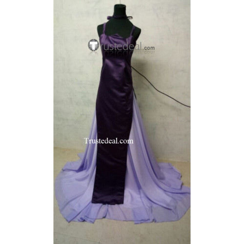 open lace back dress Honkai: Star Rail Jingliu Women Purple Dress Party Carnival Halloween  Cosplay Costume