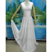 The Lost Canvas Myth of Hades Athena Saint Seiya White Dress Cosplay Costume