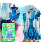 Love Live School Idol Project Yume no tobira Nozomi Umi Nico Eli Maki Kotori Hanayo Blue Dress Cosplay Costumes