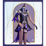 Genshin Impact Fischl Chongyun Purple Blue Cosplay Costumes