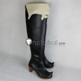 Final Fantasy 14 Black Mage Thaumaturge Black Cosplay Boots Shoes