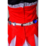 Vocaloid Miku Red Dress Cosplay Costume