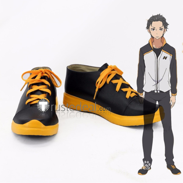 Re Zero Kara Hajimeru Isekai Seikatsu Subaru Natsuki Tracksuit Sports Cosplay Shoes Boots