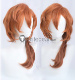 Bungou Stray Dogs Chuya Nakahara Mori Ougai Orange Black Cosplay Wig