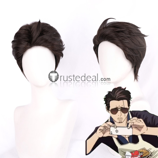 Gokushufudou The Way of the House Husband Tatsu Brown Cosplay Wigs