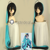 Pokemon Gijinka Glaceon Vaporeon Long Blue Black Cosplay Wig
