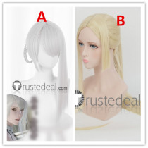Nier Automata YoRHa Commander Nier Replicant Kaine Long Blonde Ponytail Silver White Cosplay Wigs