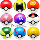 Pokemon Pocket Monster Fairy Balls 13 Versions Pokeball Poke Ball