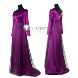 Frozen Disney Queen Elsa Snow Fur Dress and Purple Pajamas Dress Cosplay Costumes